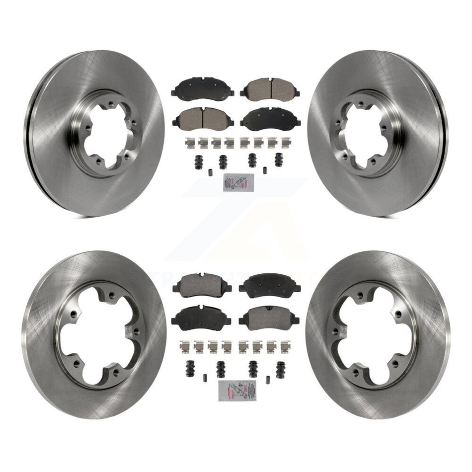 Front Rear Semi-Metallic Pad Brake Rotor Kit For Ford Transit-250 Transit-150 Transit-350 K8A-107376