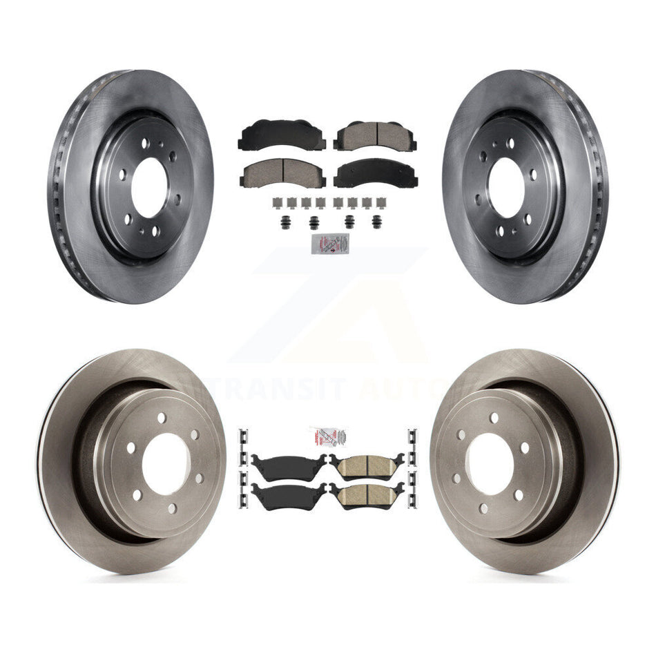 Front Rear Ceramic Pads And Disc Brake Rotors Kit For Ford F-150 K8A-107391
