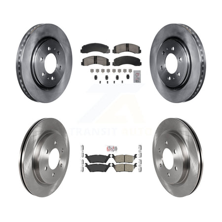 Front Rear Ceramic Pad & Disc Brake Rotor Kit For Ford F-150 Expedition Lincoln Navigator K8A-107400