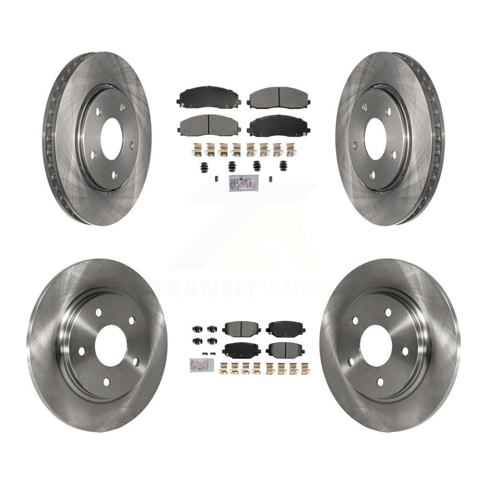 Front Rear Semi-Metallic Pads And Disc Brake Rotors Kit For Dodge Grand Caravan K8A-107417