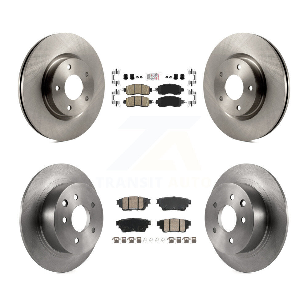 Front Rear Ceramic Pad Brake Rotors Kit For 19-20 Nissan Altima With Manual Parking K8A-107420
