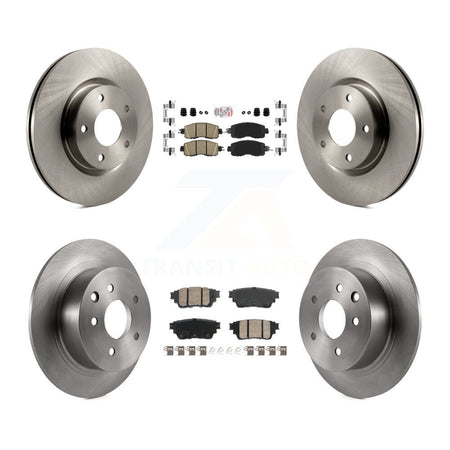 Front Rear Ceramic Pad Brake Rotors Kit For 19-20 Nissan Altima With Manual Parking K8A-107420
