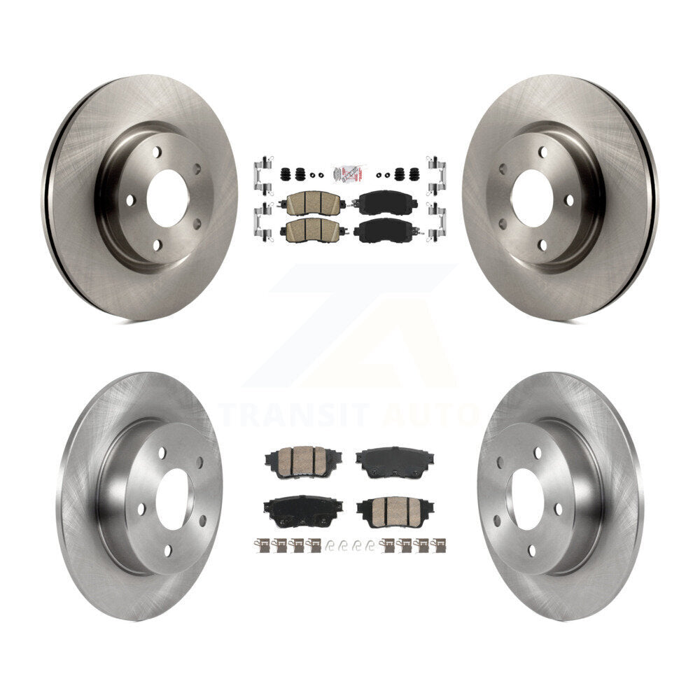 Front Rear Ceramic Pad Disc Brake Rotor Kit For Nissan Altima With Electric Parking K8A-107421