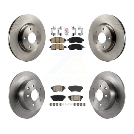 Front Rear Ceramic Pad Brake Rotors Kit For 19-20 Nissan Altima With Manual Parking K8A-107422