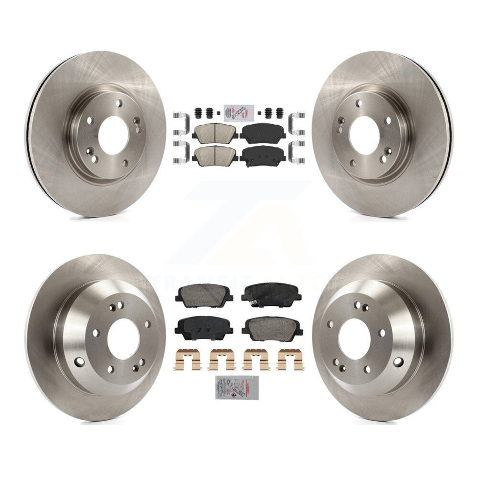 Front Rear Ceramic Pads And Disc Brake Rotors Kit For Hyundai Santa Fe Kia Sorento K8A-107427