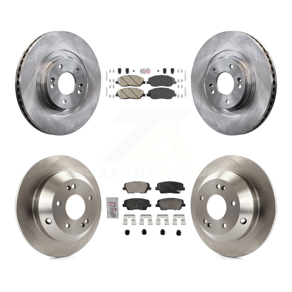 Front Rear Ceramic Pads And Disc Brake Rotors Kit For 2013-2016 Hyundai Santa Fe XL 3.3L K8A-107428