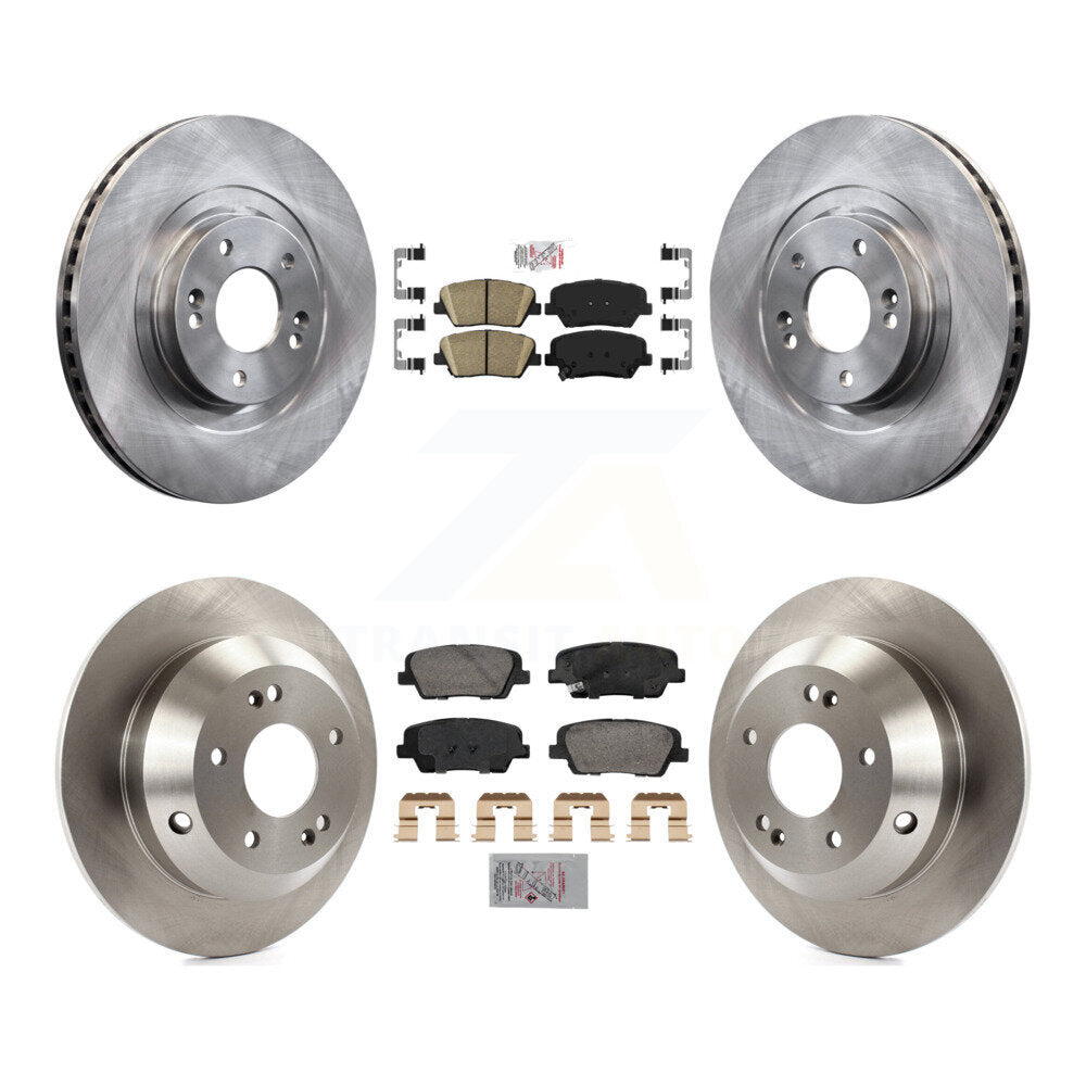Front Rear Ceramic Pads And Disc Brake Rotors Kit For Hyundai Santa Fe Sport Kia Sorento K8A-107433
