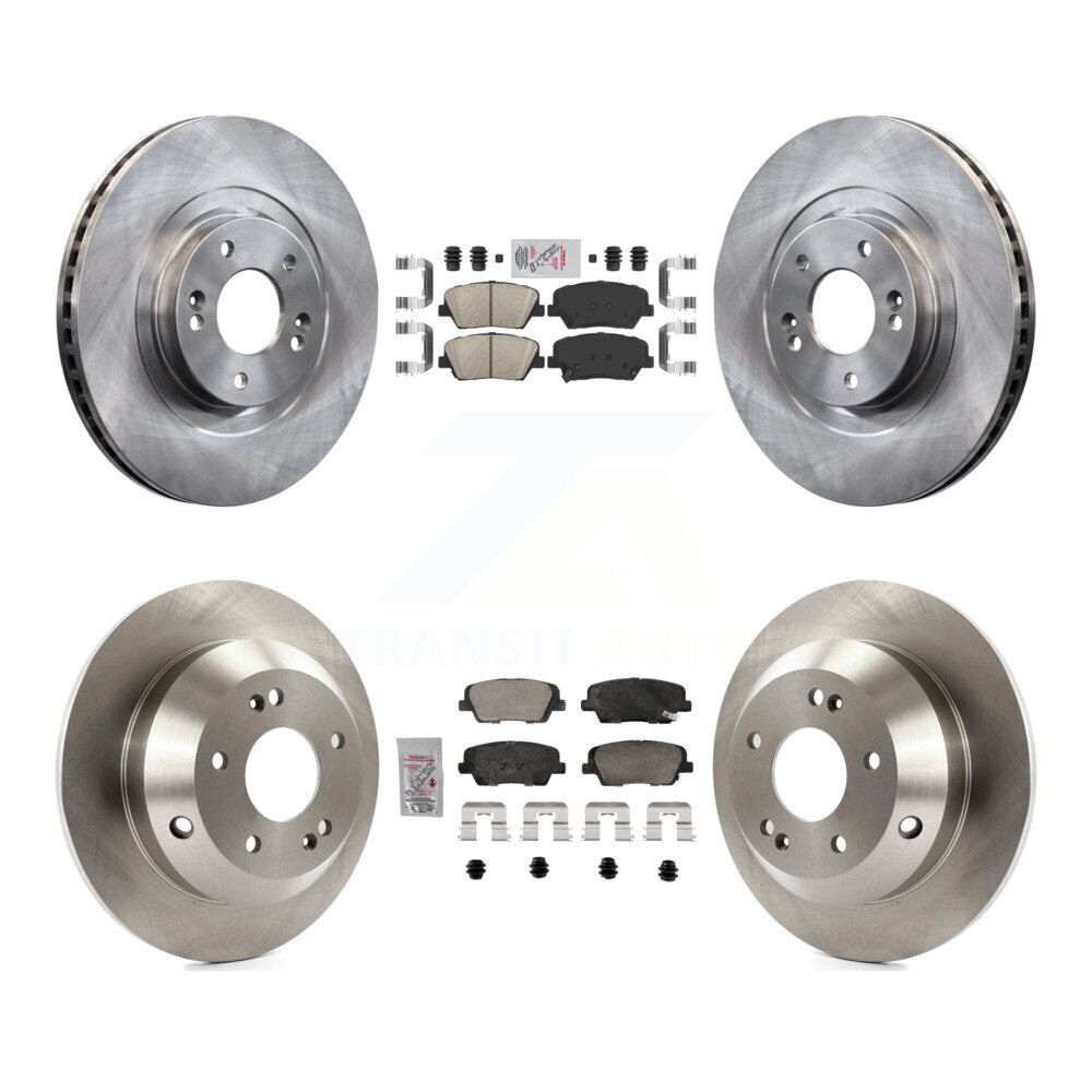 Front Rear Ceramic Pads And Disc Brake Rotors Kit For Hyundai Santa Fe Sport Kia Sorento K8A-107434