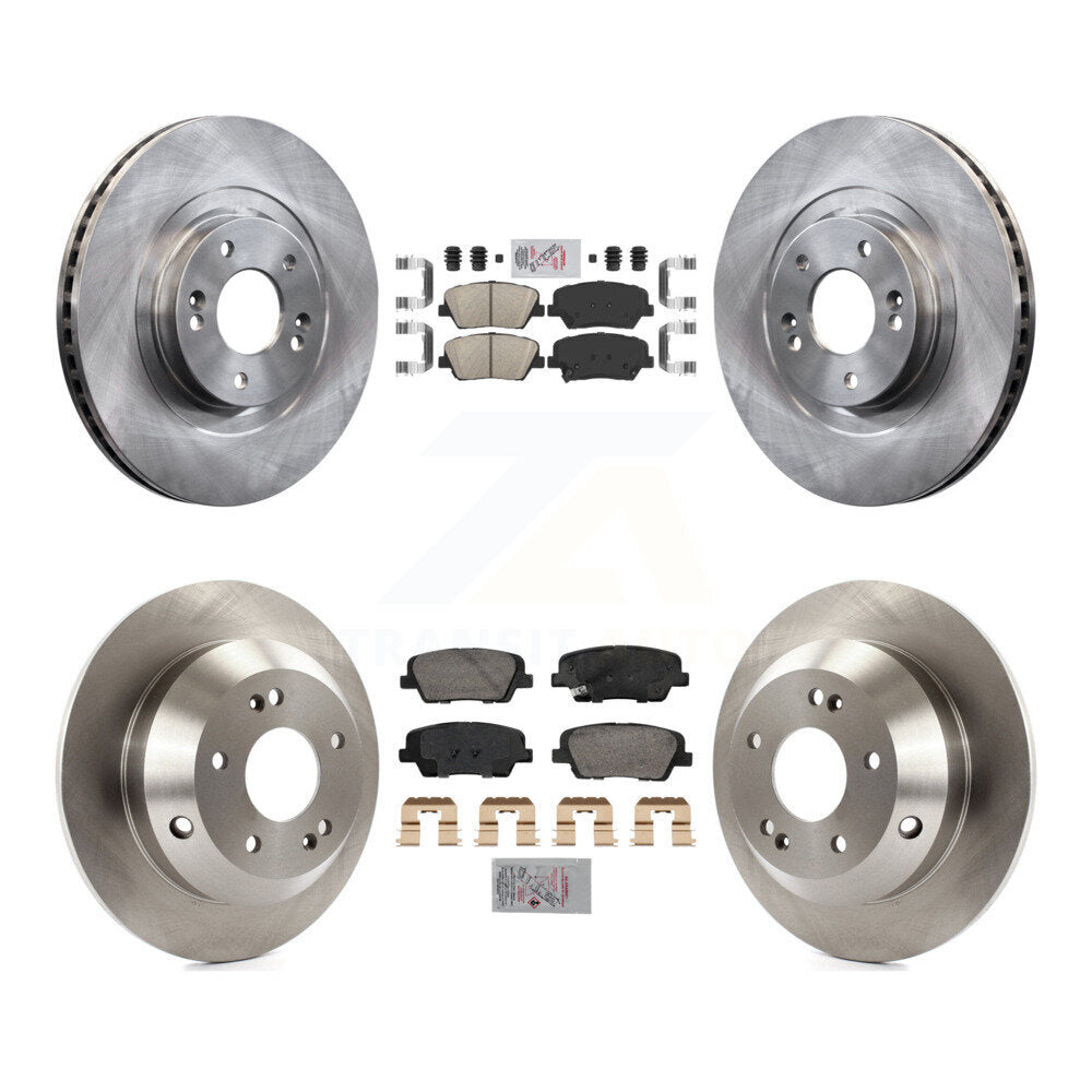Front Rear Ceramic Pads And Disc Brake Rotors Kit For Hyundai Santa Fe Sport Kia Sorento K8A-107435