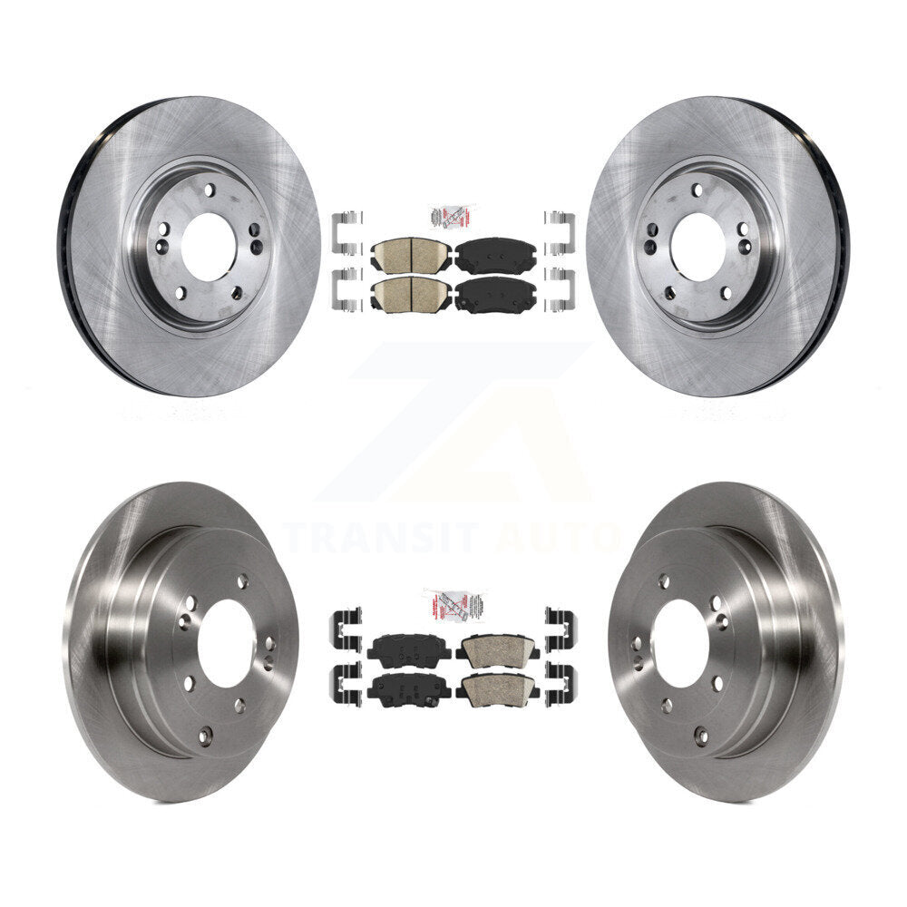 Front Rear Ceramic Pads And Disc Brake Rotors Kit For 2010 Hyundai Azera To 07 06 09 K8A-107441