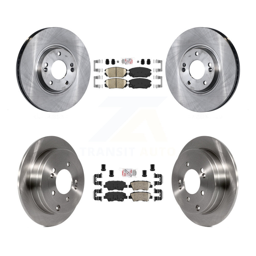Front Rear Ceramic Pads And Disc Brake Rotors Kit For 2010 Hyundai Azera To 07 06 09 K8A-107442