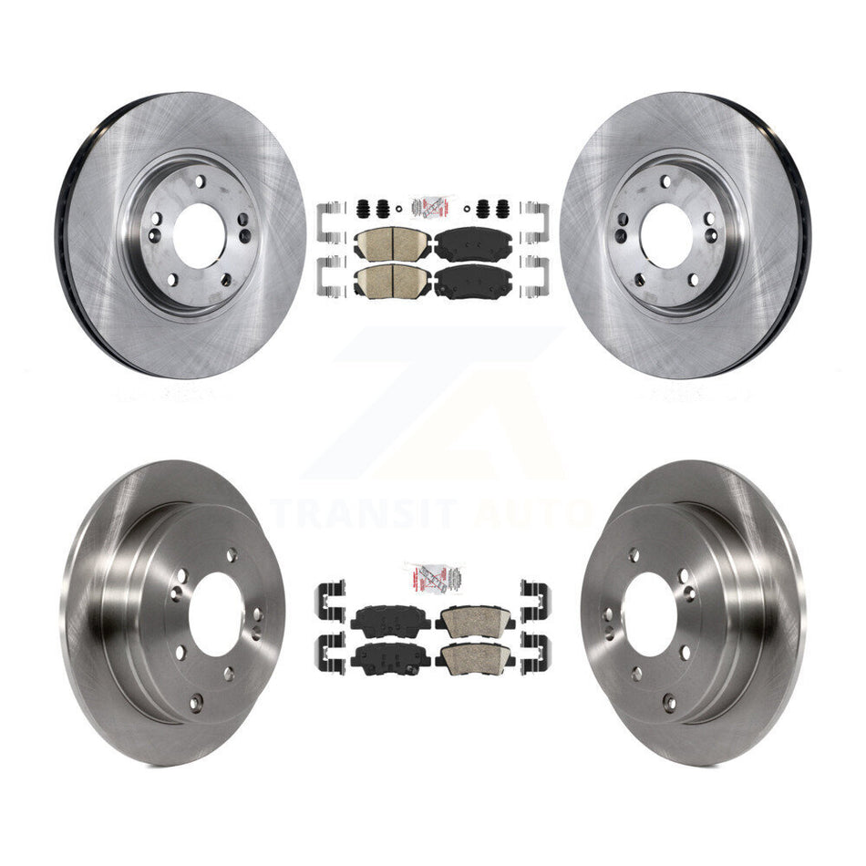 Front Rear Ceramic Pads And Disc Brake Rotors Kit For 2010 Hyundai Azera To 07 06 09 K8A-107443