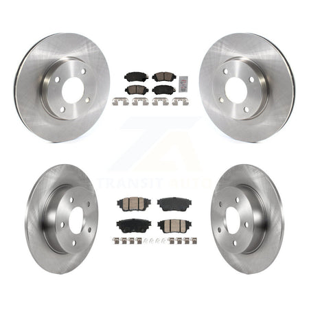Front Rear Ceramic Pad Brake Rotor Kit For 2021-2023 Nissan Kicks S with Drum rear brakes K8A-107444