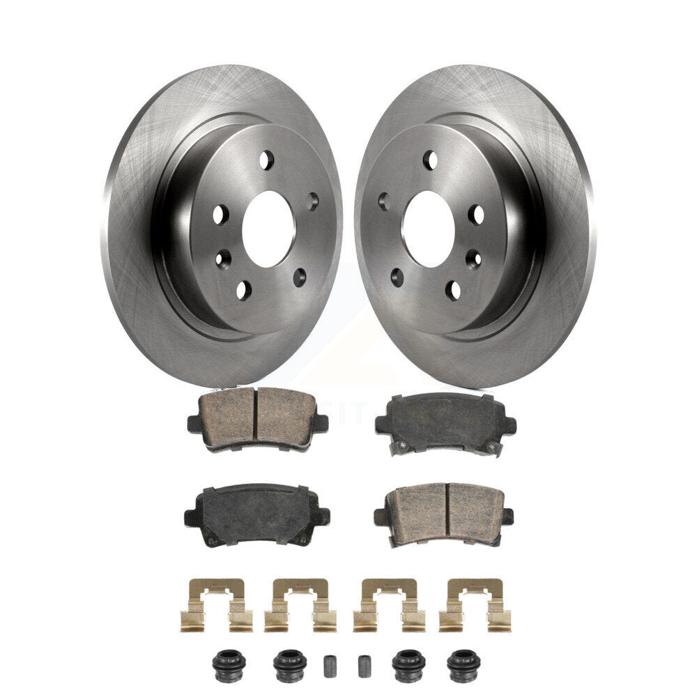 Rear Disc Brake Rotors And Ceramic Pads Kit For Chevrolet Malibu Buick Regal LaCrosse K8A-107448