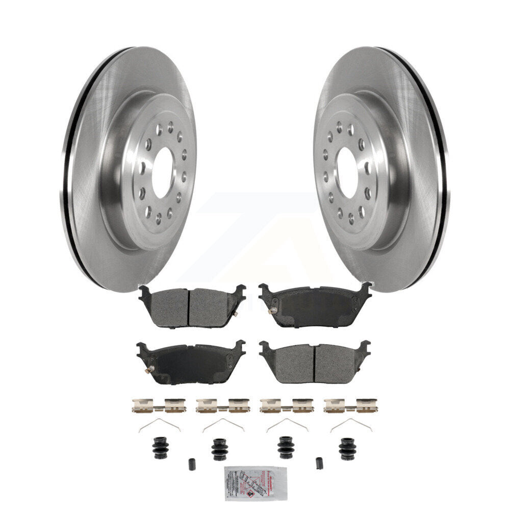 Rear Disc Brake Rotors And Semi-Metallic Pads Kit For Ram 1500 K8A-107450