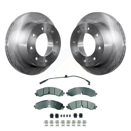 Rear Brake Rotors & Semi-Metallic Pad Kit For GMC Chevrolet Sierra 2500 HD Silverado 3500 K8A-107456
