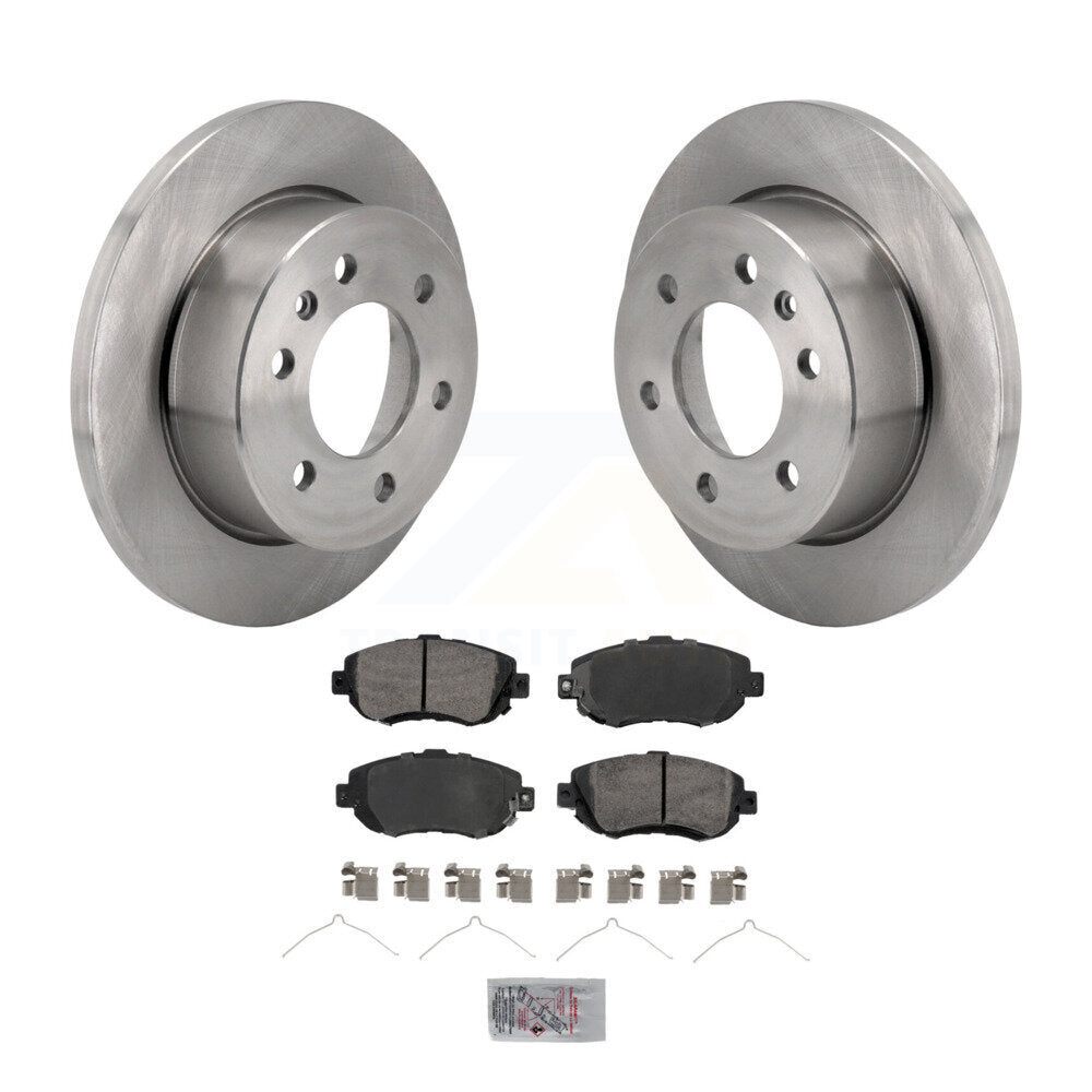 Rear Brake Rotors Semi-Metallic Pad Kit For Mercedes-Benz Sprinter 2500 3500 Freightliner K8A-107460