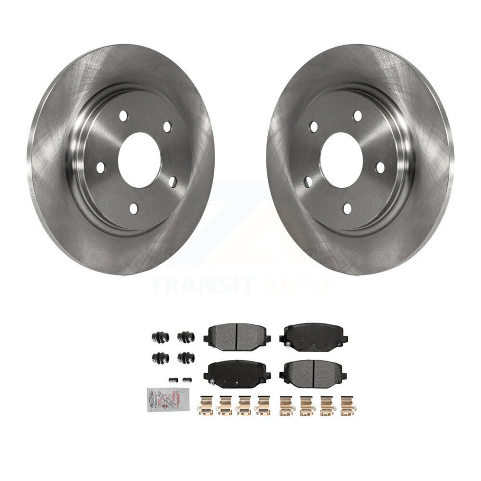 Rear Disc Brake Rotors And Semi-Metallic Pads Kit For Dodge Grand Caravan K8A-107466