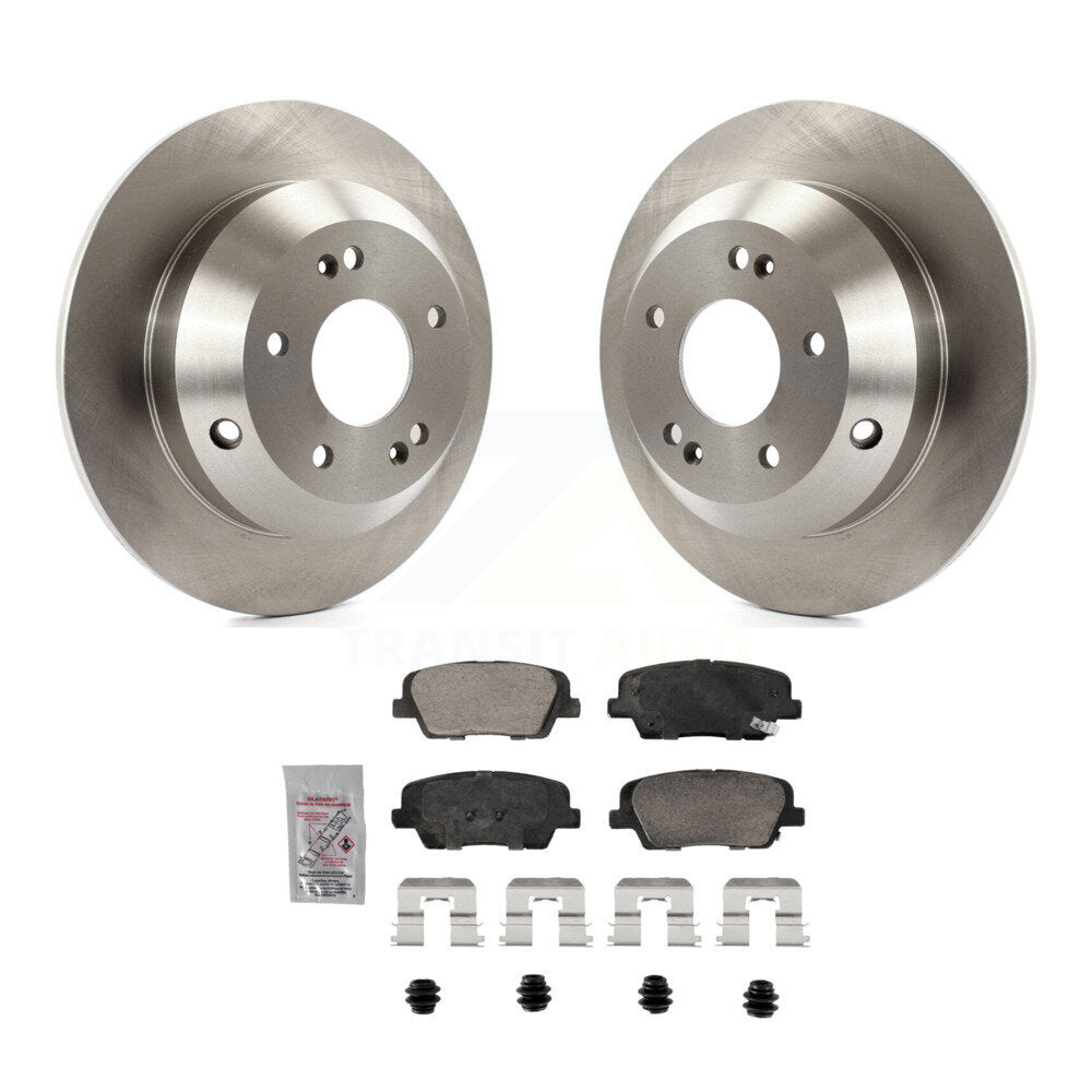 Rear Disc Brake Rotors And Ceramic Pads Kit For Hyundai Santa Fe Sport Kia Sorento XL K8A-107467