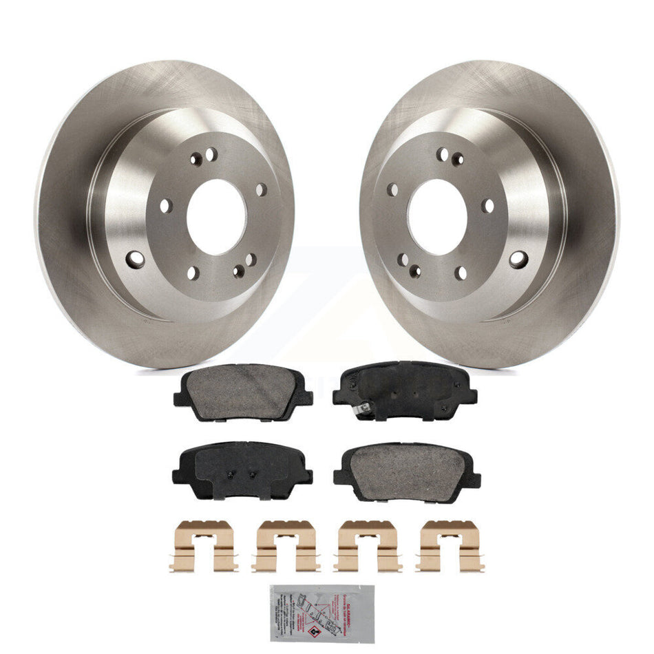 Rear Disc Brake Rotors And Ceramic Pads Kit For Hyundai Santa Fe Sport Kia Sorento XL K8A-107468