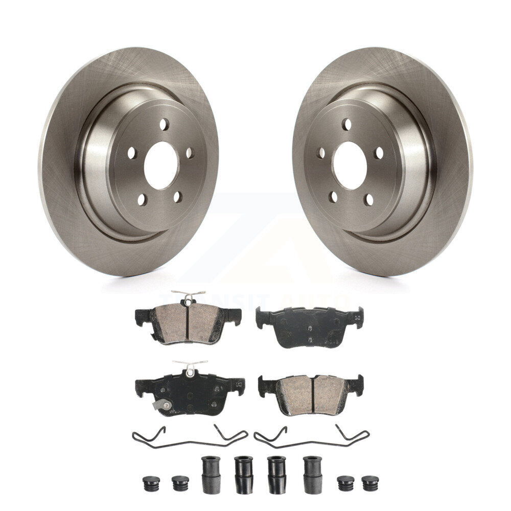 Rear Disc Brake Rotors And Ceramic Pads Kit For 2019-2020 Ford Police Responder Hybrid K8A-107469