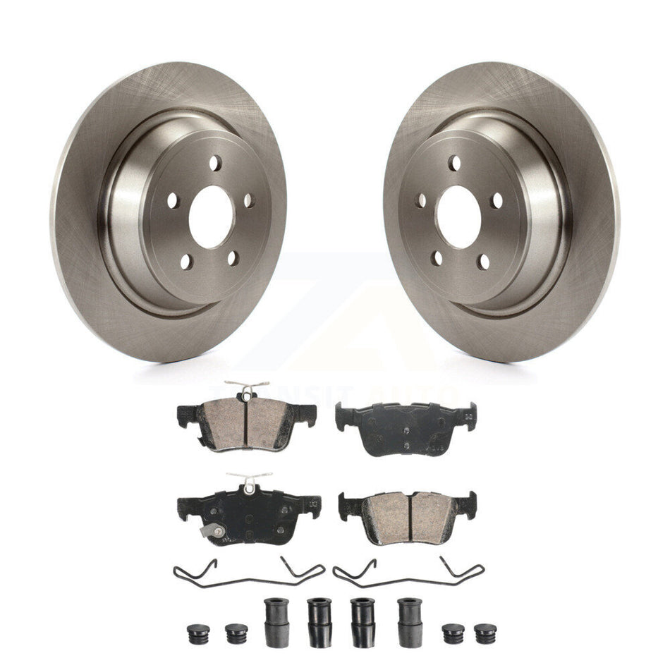 Rear Disc Brake Rotors And Ceramic Pads Kit For 2019-2020 Ford Police Responder Hybrid K8A-107469