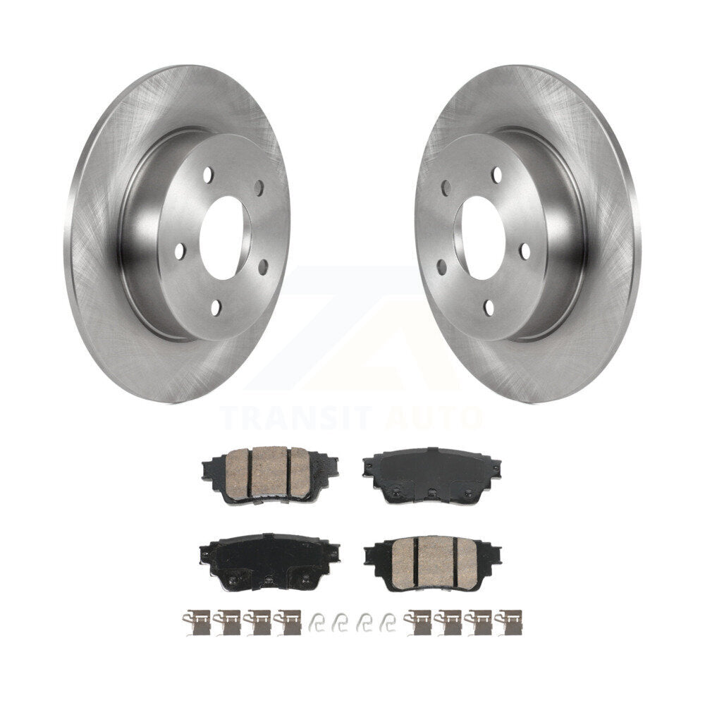 Rear Disc Brake Rotors And Ceramic Pads Kit For Nissan Kicks Altima K8A-107475