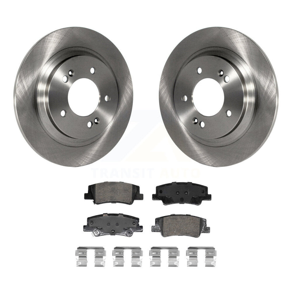 Rear Disc Brake Rotors And Ceramic Pads Kit For Hyundai Sonata Kia Niro EV K5 K8A-107480