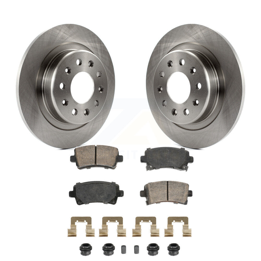 Rear Disc Brake Rotors And Ceramic Pads Kit For 2016 Chevrolet Malibu Carryover Model K8A-107481