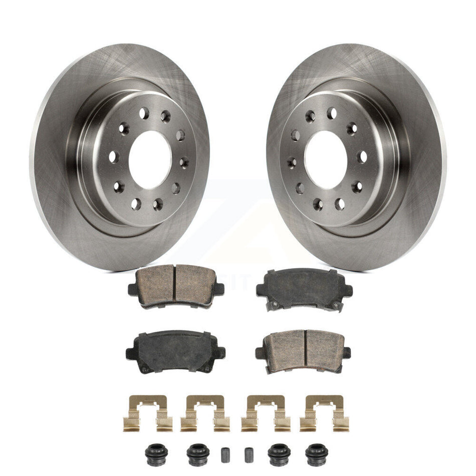 Rear Disc Brake Rotors And Ceramic Pads Kit For 2016 Chevrolet Malibu Carryover Model K8A-107481