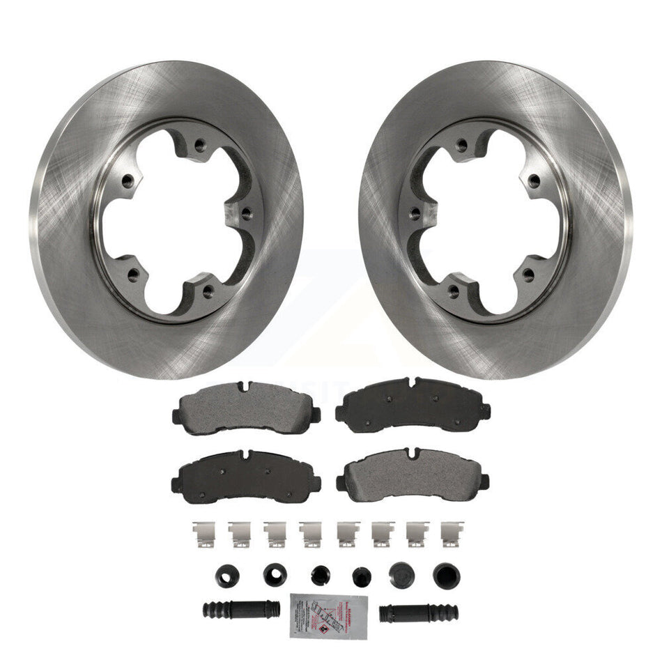 Rear Brake Rotor & Semi-Metallic Pad Kit For 20-21 Ford Transit-350 AWD With 5 Lug Wheels K8A-107487