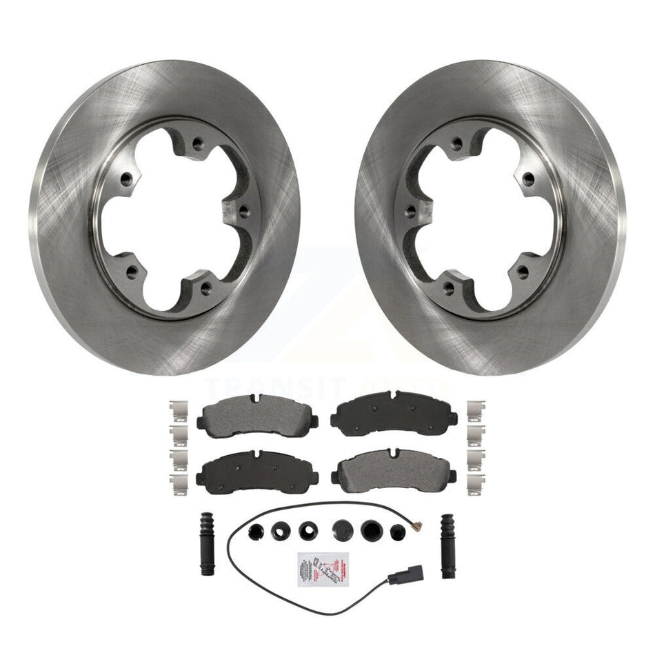 Rear Brake Rotor & Semi-Metallic Pad Kit For 20-21 Ford Transit-350 AWD With 5 Lug Wheels K8A-107487
