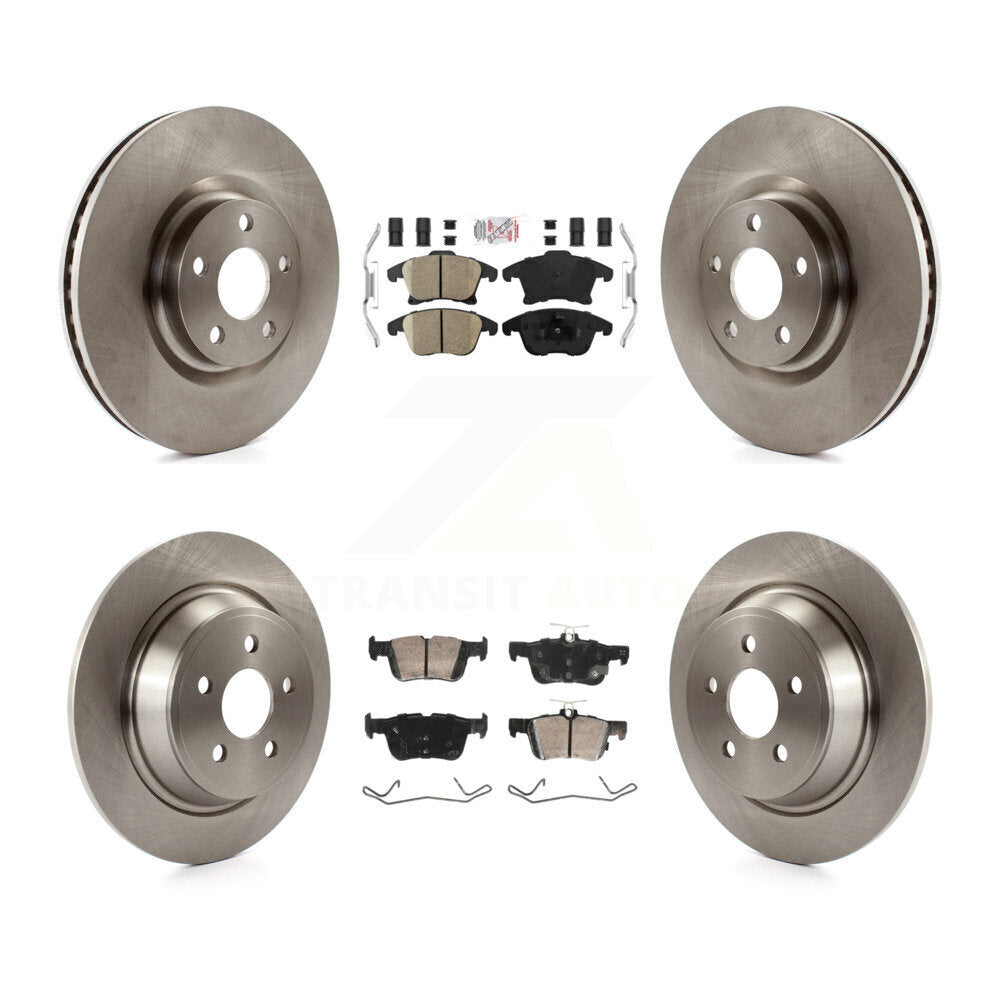 Front Rear Ceramic Pad & Disc Brake Rotors Kit For 2019-2020 Ford Police Responder Hybrid K8A-107520