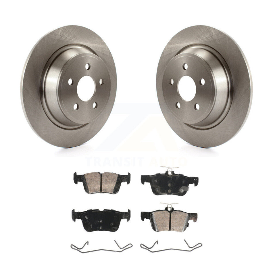 Rear Disc Brake Rotors And Ceramic Pads Kit For 2019-2020 Ford Police Responder Hybrid K8A-107526