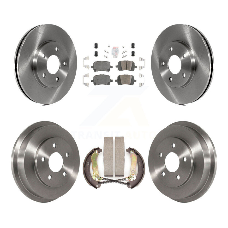 Front Rear Brake Rotors Ceramic Pad Drum Kit For 09 Chevrolet HHR LT Panel/LS Panel/LT/LS K8A-107530