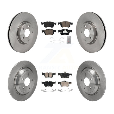 Front Rear Ceramic Pad Disc Brake Rotors Kit For Ford Escape Bronco Sport Lincoln Corsair K8A-107532