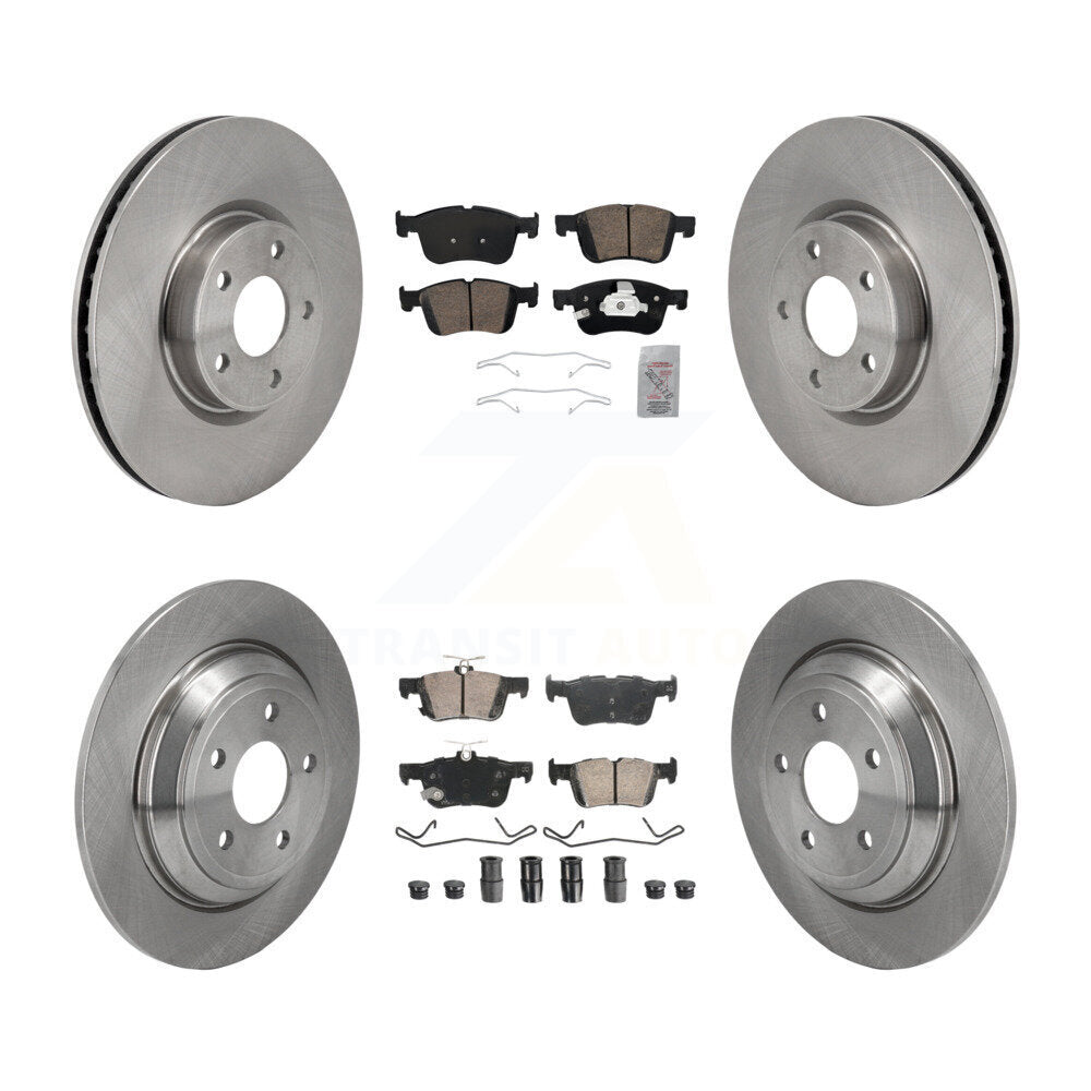Front Rear Ceramic Pad Disc Brake Rotors Kit For Ford Escape Bronco Sport Lincoln Corsair K8A-107533