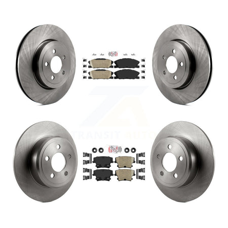 Front Rear Ceramic Pad Brake Rotors Kit For Dodge Charger With 345mm Diameter Rotor K8A-107535