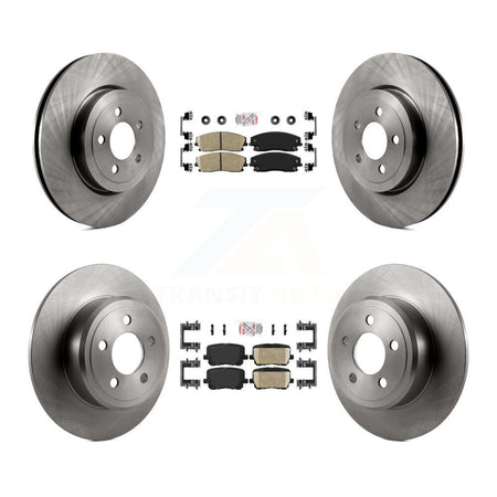 Front Rear Ceramic Pad Brake Rotors Kit For Dodge Charger With 345mm Diameter Rotor K8A-107537