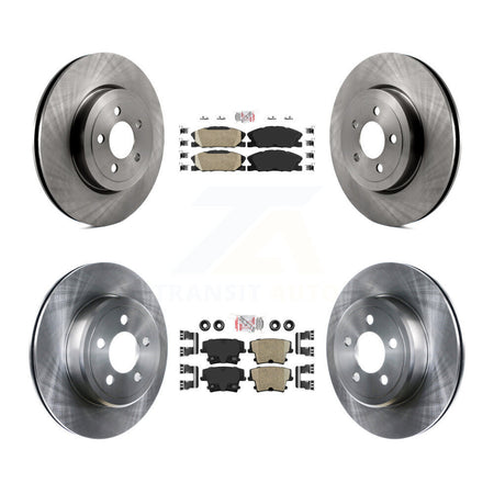 Front Rear Ceramic Pad Brake Rotors Kit For Dodge Charger With 345mm Diameter Rotor K8A-107540