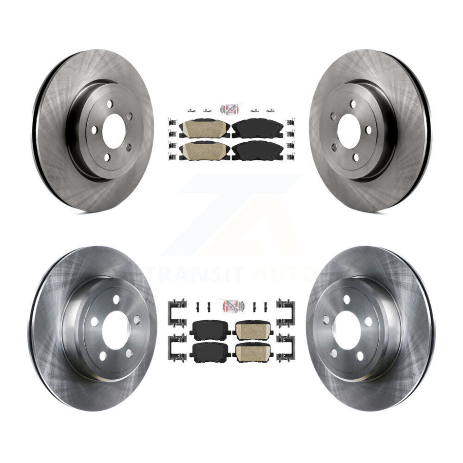 Front Rear Ceramic Pad Brake Rotors Kit For Dodge Charger With 345mm Diameter Rotor K8A-107541