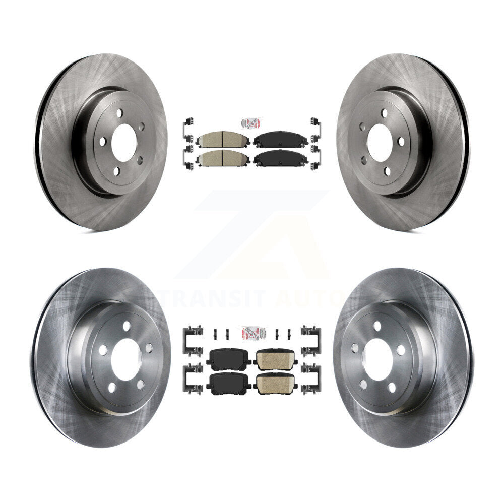 Front Rear Ceramic Pad Brake Rotors Kit For Dodge Charger With 345mm Diameter Rotor K8A-107542