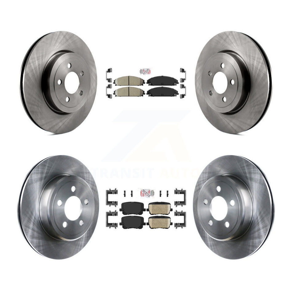 Front Rear Ceramic Pad Brake Rotors Kit For Dodge Charger With 345mm Diameter Rotor K8A-107542