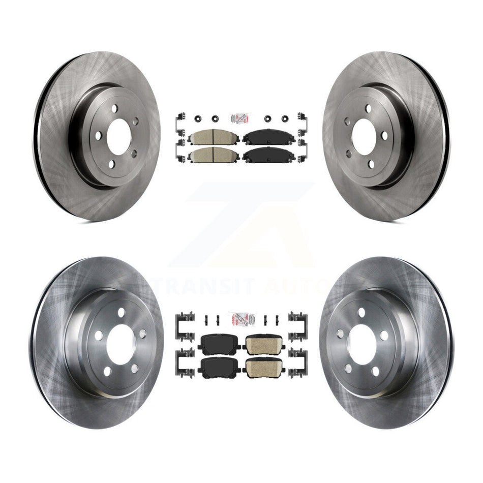 Front Rear Ceramic Pad Brake Rotors Kit For Dodge Charger With 345mm Diameter Rotor K8A-107543