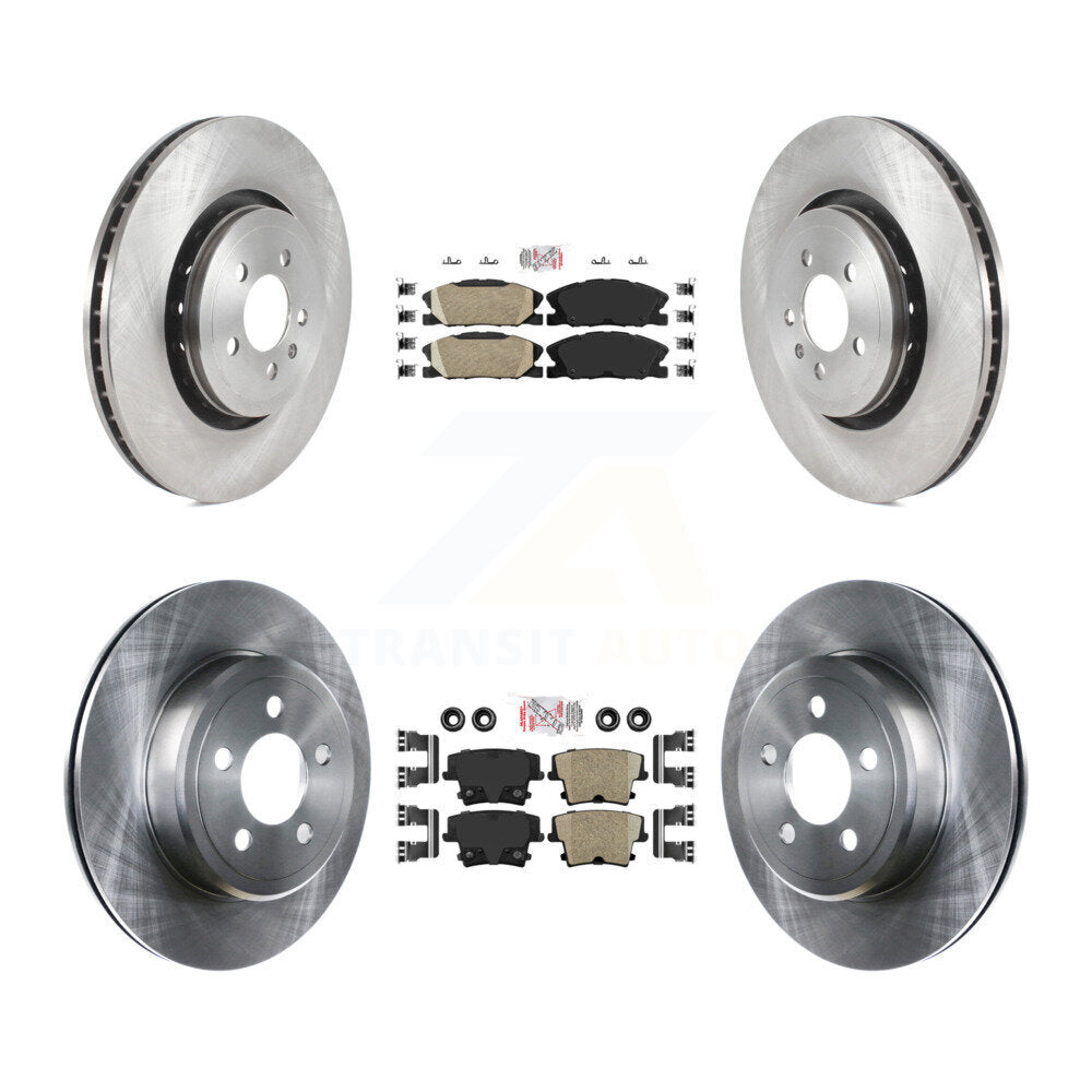 Front Rear Ceramic Pad Brake Rotors Kit For Dodge Charger With 370mm Diameter Rotor K8A-107545