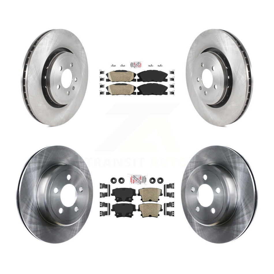 Front Rear Ceramic Pad Brake Rotors Kit For Dodge Charger With 370mm Diameter Rotor K8A-107545