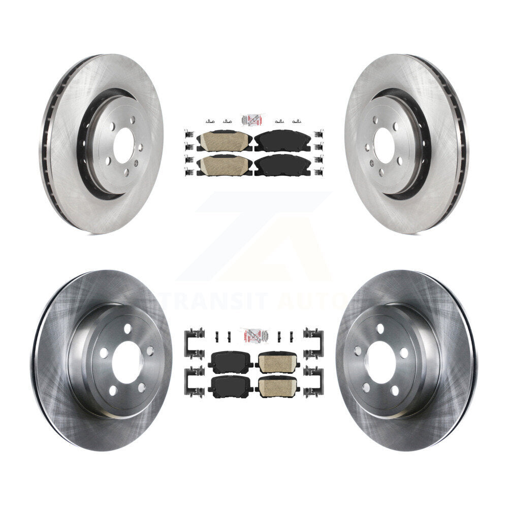 Front Rear Ceramic Pad Brake Rotors Kit For Dodge Charger With 370mm Diameter Rotor K8A-107546
