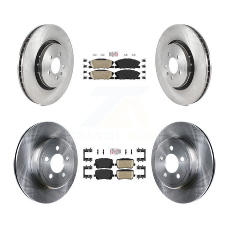 Front Rear Ceramic Pad Brake Rotors Kit For Dodge Charger With 370mm Diameter Rotor K8A-107546