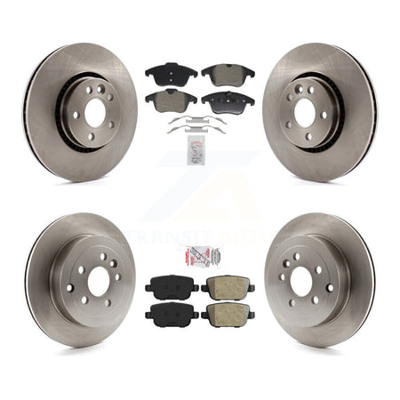 Front Rear Semi-Metallic Pads And Disc Brake Rotors Kit For 2008-2011 Land Rover LR2 K8A-107552
