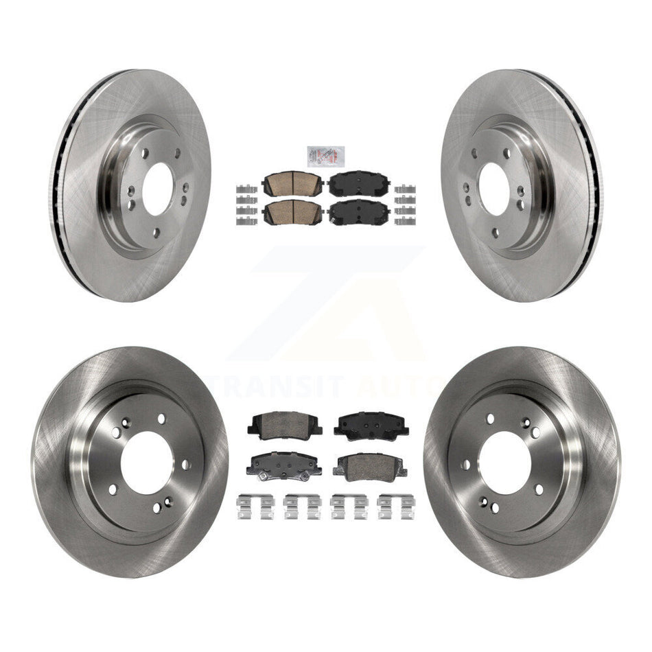 Front Rear Ceramic Pads And Disc Brake Rotors Kit For Hyundai Sonata Kia Niro EV K5 K8A-107555